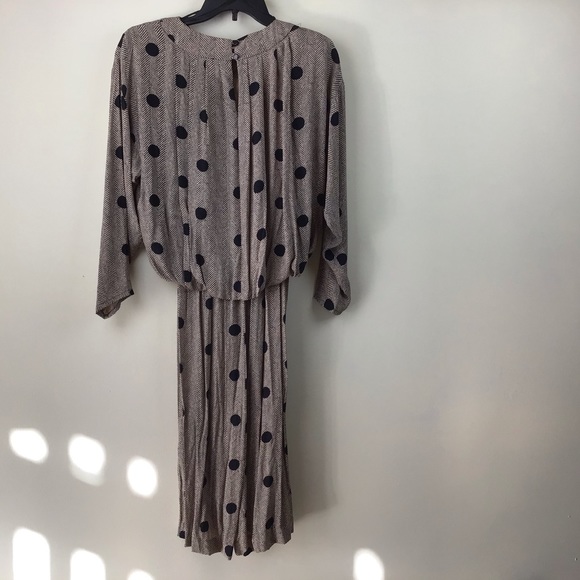 COPY - Samuel Blue Blk., Dot and Ecru Dress, 8. - Picture 3 of 3